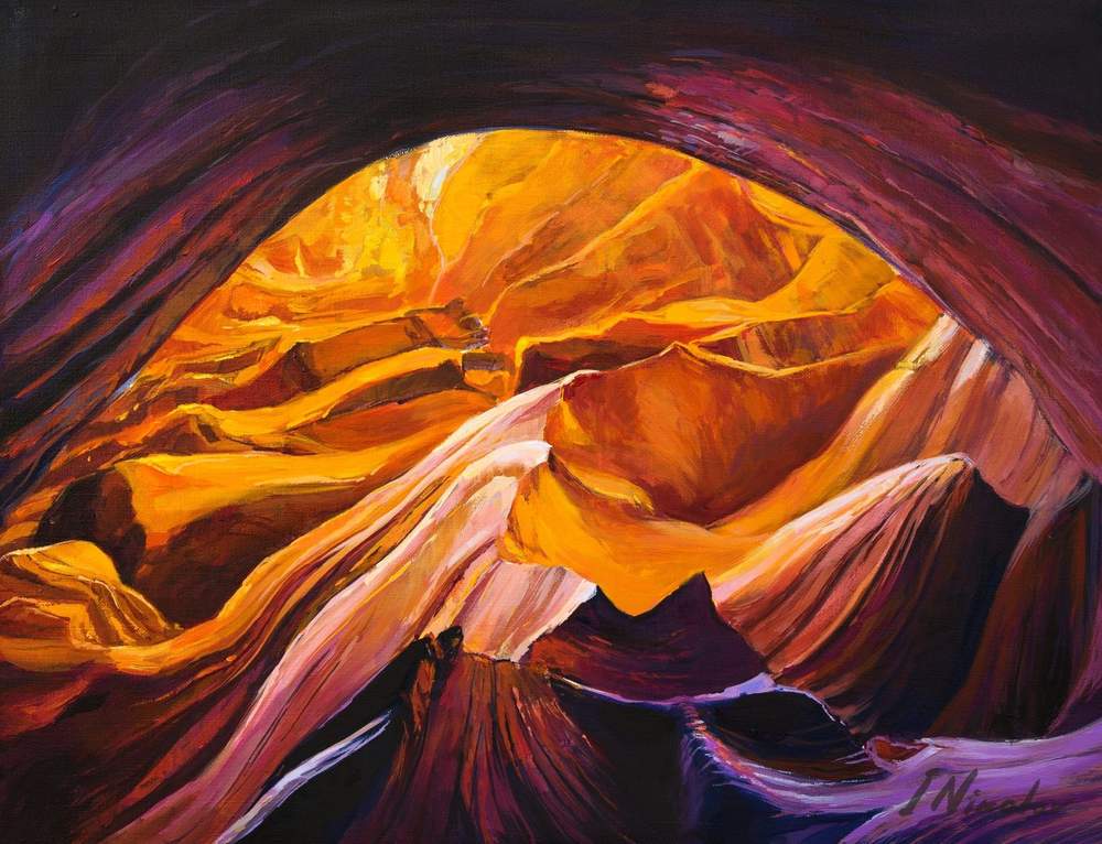 Canyon in Color — original oil painting by Ivailo Nikolov