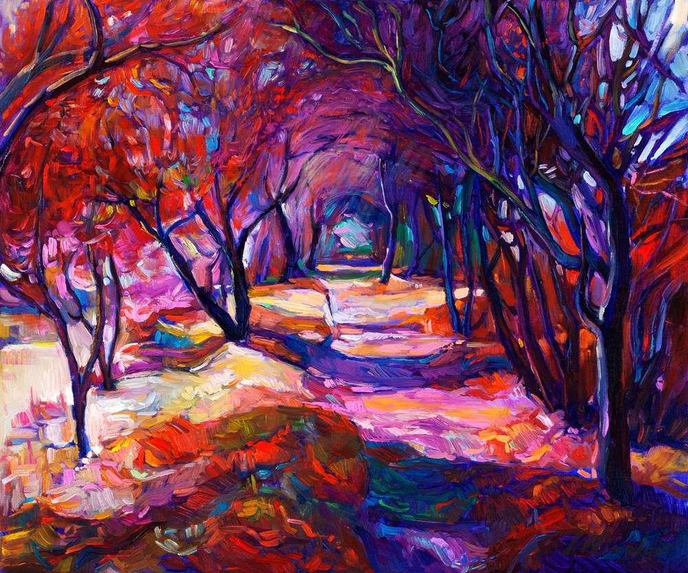 Forest Path — original oil painting by Ivailo Nikolov